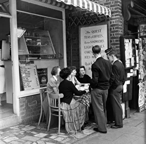 Scenes in Hampstead, north London. 24th September 1954
