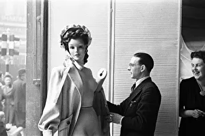 Scenes from inside the shop window at Peter Robinsons Department Store, London