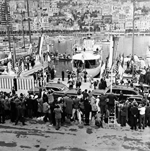 01489 Prints: Scenes in Monte Carlo, Monaco, ahead of the wedding of Grace Kelly and Prince Rainier