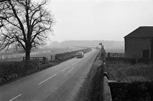Images Dated 27th October 2016: Scenes at Westerham Hill, Kent. 9th January 1964