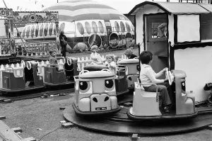 Fairs And Fairground Rides Prints: Scenes at Weymouth Fairground, Dorset. 14th July 1977
