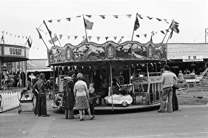 Scenes at Weymouth Fairground, Dorset. 14th July 1977