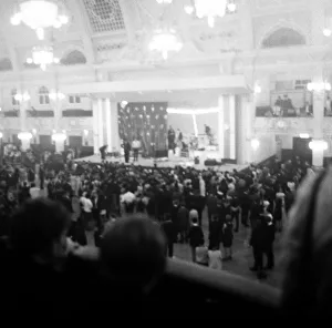 00529 Prints: Scenes at the Winter Gardens in Blackpool after riots broke out during the Rolling Stones