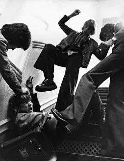 School bullies 7th February 1975 Posed image for Daily Mirror feature on violence