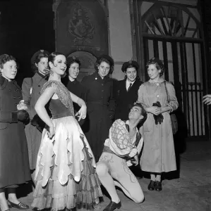School children attend ballet matinee at Sadlers Wells. Svetlana Beriosova as the sugar