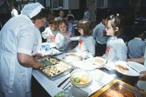 Images Dated 1st July 1994: School Dinners at North Reddish Junior School, Stockport, Circa 1994