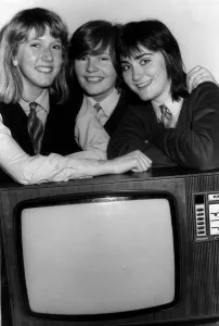 Schoolgirls from Holyrood Secondary School in Glasgow Scotland 2nd May 1982