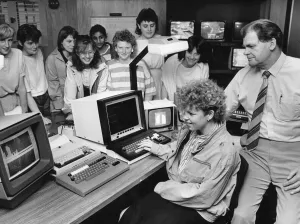 Schoolgirls are logging into a career in computers thanks to a course organised by