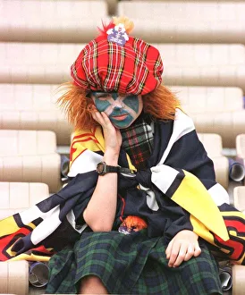 Depression Prints: Scotland 1 Norway 1 World Cup football Group A Young tartan Army, Scotland