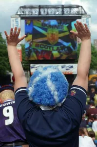 Scotland football fans Glasgow 16th June 1998 World Cup France 1998 football