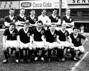 Scotland football team 1964 Alex Hamilton James Kennedy John Greig R Campbell
