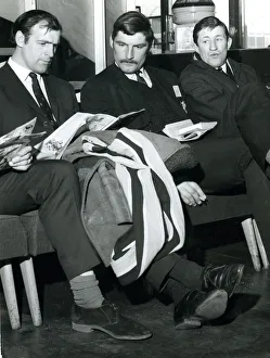 Scotland Rugby February 1970 Peter Stagg and Jim Telfer wait at Turnhouse for