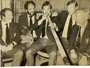 Scotland Rugby July 1982 l-r Bill Cuthbertson Roy Laidlaw Jim Telfer