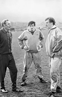 Scotland team manager Bobby Brown pictured during a training session with John O