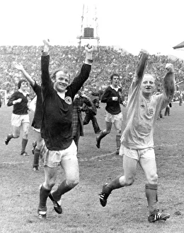 Scotland v England 1974 Home International football Scottish skipper Billy Bremner