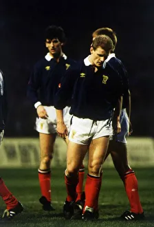Dejected Prints: during Scotland versus Yugoslavia World Cup football Gordon Durie with head
