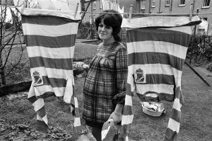 01497 Prints: Scotlands top lady footballers will leave their Captain on the touchline when they