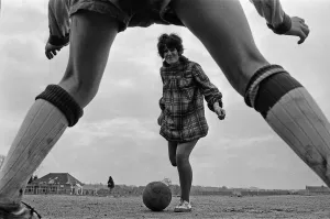 01497 Prints: Scotlands top lady footballers will leave their Captain on the touchline when they