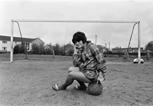 01497 Prints: Scotlands top lady footballers will leave their Captain on the touchline when they