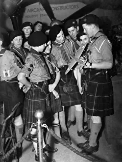 Movement Prints: Six Scottish Air Scouts who came 400 miles to attend the National Air Scout Exhibition in