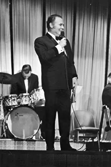 Perform Prints: Scottish comedian Glen Daly seen on stage performing in Glasgow 13th August 1970