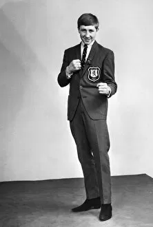 01518 Collection: Scottish Lightweight boxer Ken Buchanan poses for the camera before competing in the 1965