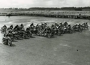 Race Track Prints: Scottish Motor Cycle Speed Championships July 1953 Motorbike racing