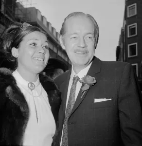 Novelist Prints: Scottish thriller writer Alistair MacLean after his wedding to Mary Marcelle Georgeus
