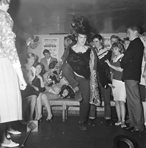 Screaming Lord Sutch seen here performing at the 2-1s coffee bar in Soho