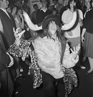 Screaming Lord Sutch seen here performing at the 2-1s coffee bar in Soho