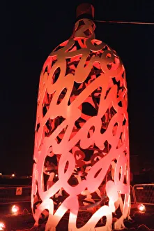 Light Prints: The sculpture Bottle of Notes, a piece of public art by Claes Oldenburg