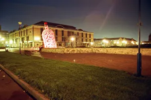 Light Prints: The sculpture Bottle of Notes, a piece of public art by Claes Oldenburg