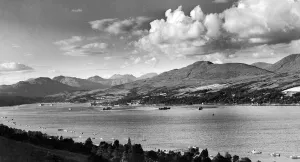 Clouds Prints: The sea loch on the Scottish West Coast known as Gare Loch seen here from the Clynder