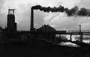 00857 Prints: Seaham Harbour Colliery where work is being resumed after a stoppage in October