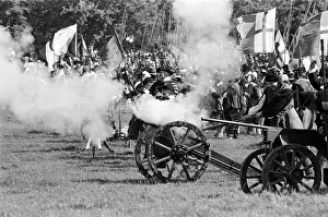 The Sealed Knot Society re-enactment of the Battle of Edgehill at Kineton, Warwickshire