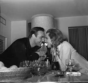 Intimate Prints: Sean Connery actor with Honor Blackman actress March 1964 on the set of the film