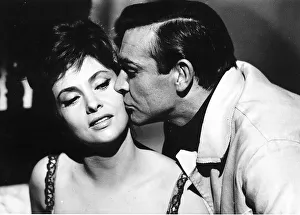 Sean Connery Actor in scene from film with Actress Gina Lollobrigida August 1963