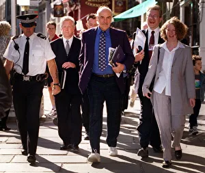 Sean Connery actor September 1999 after visiting the Scottish Parliament