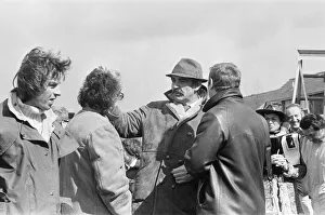 Sean Connery as Detective Sergeant Johnson between takes whilst filming the movie