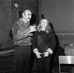01362 Prints: Sean Connery held a party at Twickenham Film Studios to mark the end of shooting his new