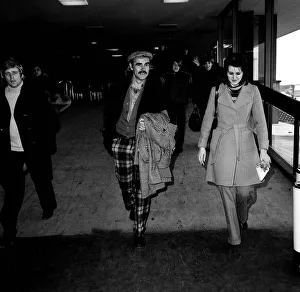 Sean Connery leaving Heathrow airport for Oslo where he is to play the part of an Airport