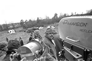Sean Connery during location filming in Bracknell for the movie Offence