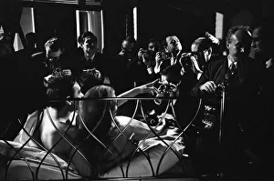 01346 Prints: Sean Connery and Luciana Paluzzi filming Thunderball'at Pinewood Studios