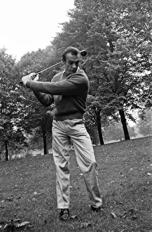 Sean Connery pictured playing golf near his new house in Acton