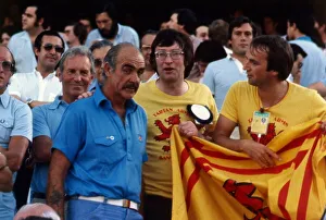 Sean Connery with Scotland football supporters June 1982