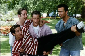 Sean Maguire Actor and his back up left to right Darren Maguire Mark MacLaren Sean