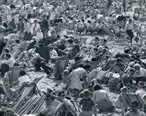 Seaside Beaches Scenes Bank Holiday August 1962 Margate