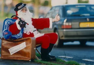 00017 Prints: The seasonal deliveries ended for another year; Santa has given his reindeer the year