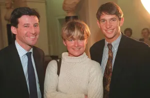1995 Prints: SEB COE, GARY LINEKER & FFYONA CAMPBELL AT A CHARITY EVENT 02 / 02 / 1995