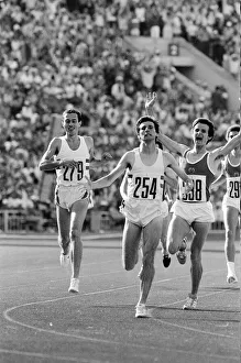 Sebastian Coe wins the Mens 1500 metres final at the 1980 Summer Olympics in Moscow 1st